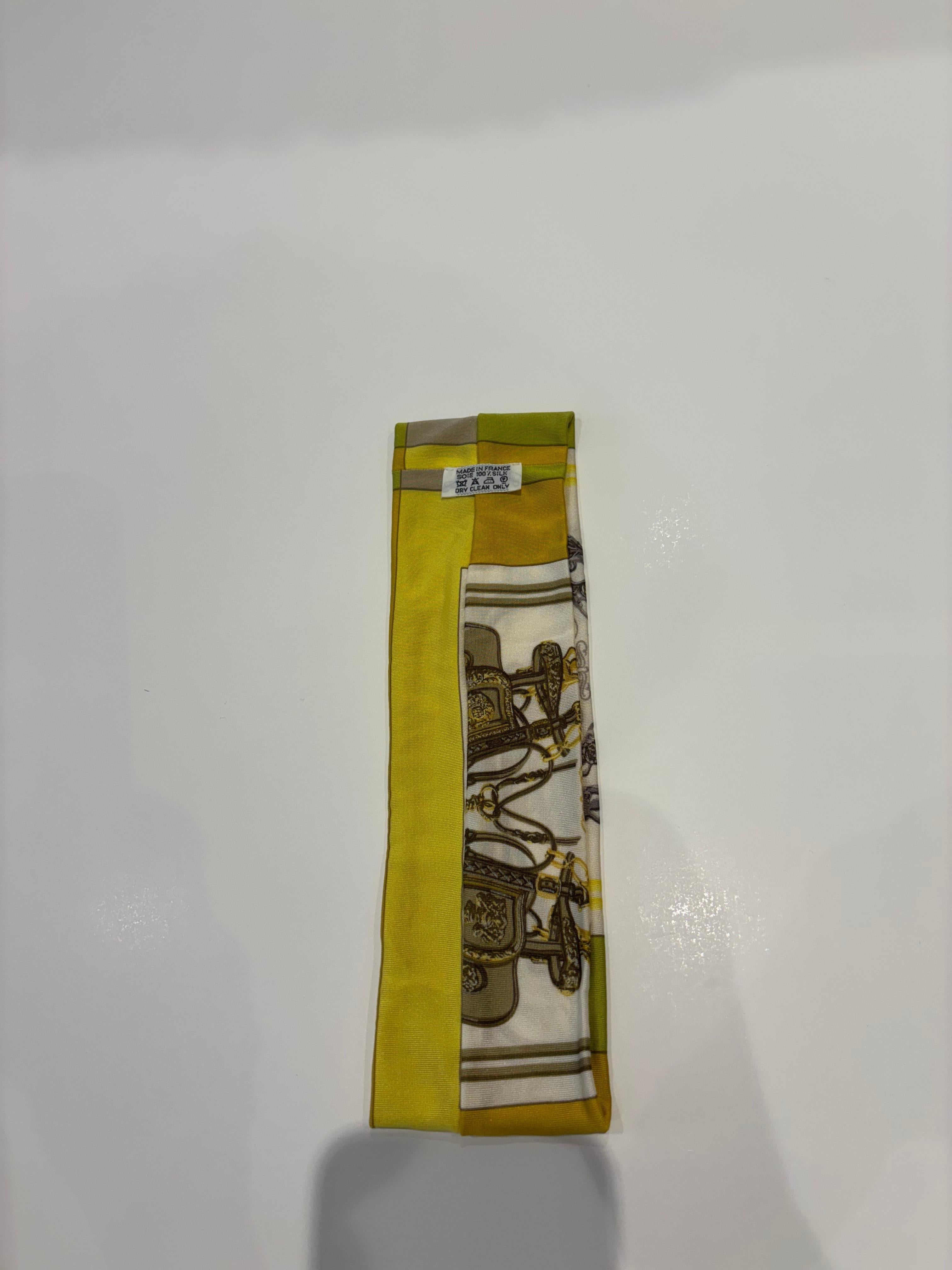 Cerchietto per capelli in seta Hermes 