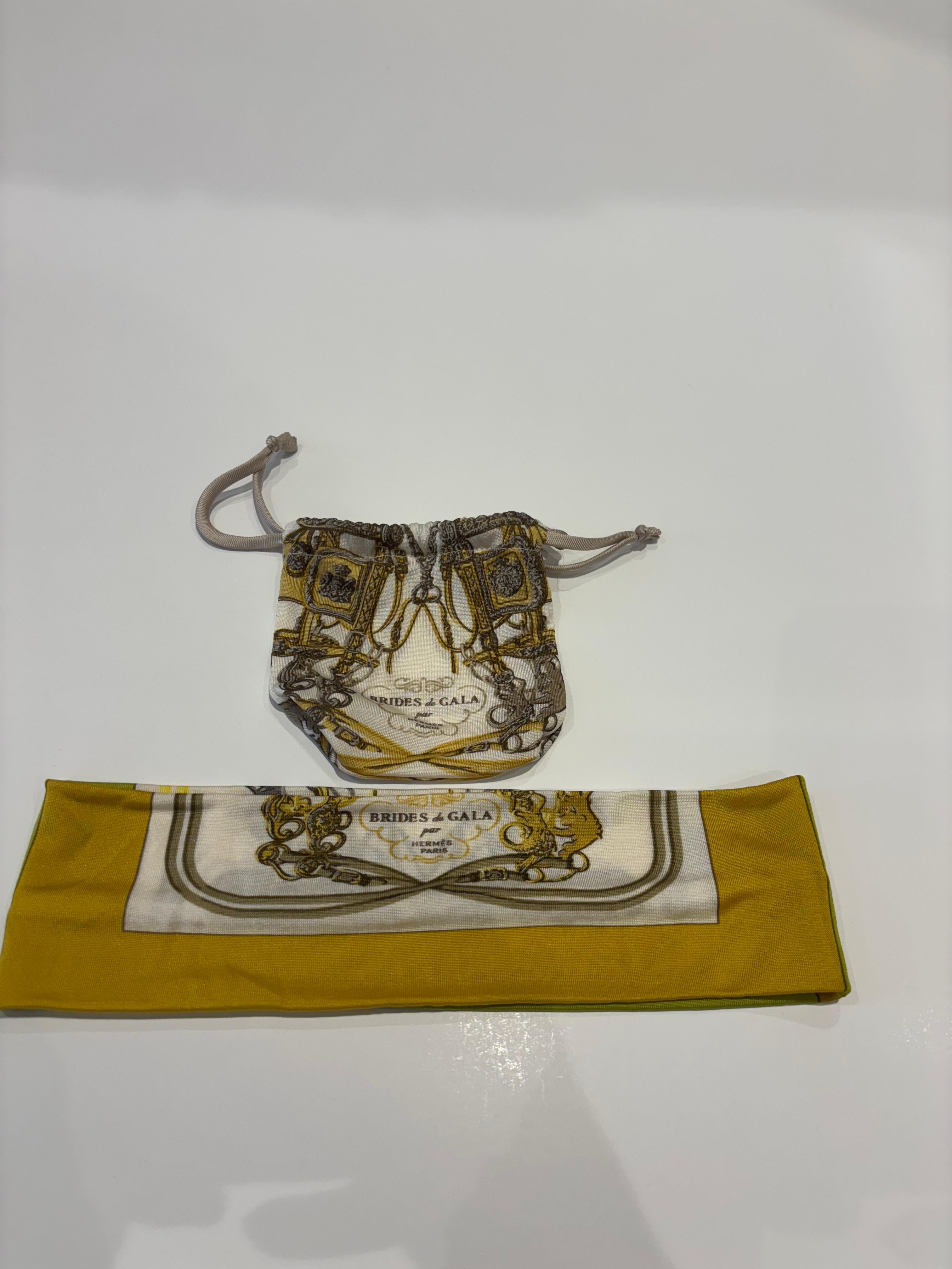 Cerchietto per capelli in seta Hermes 