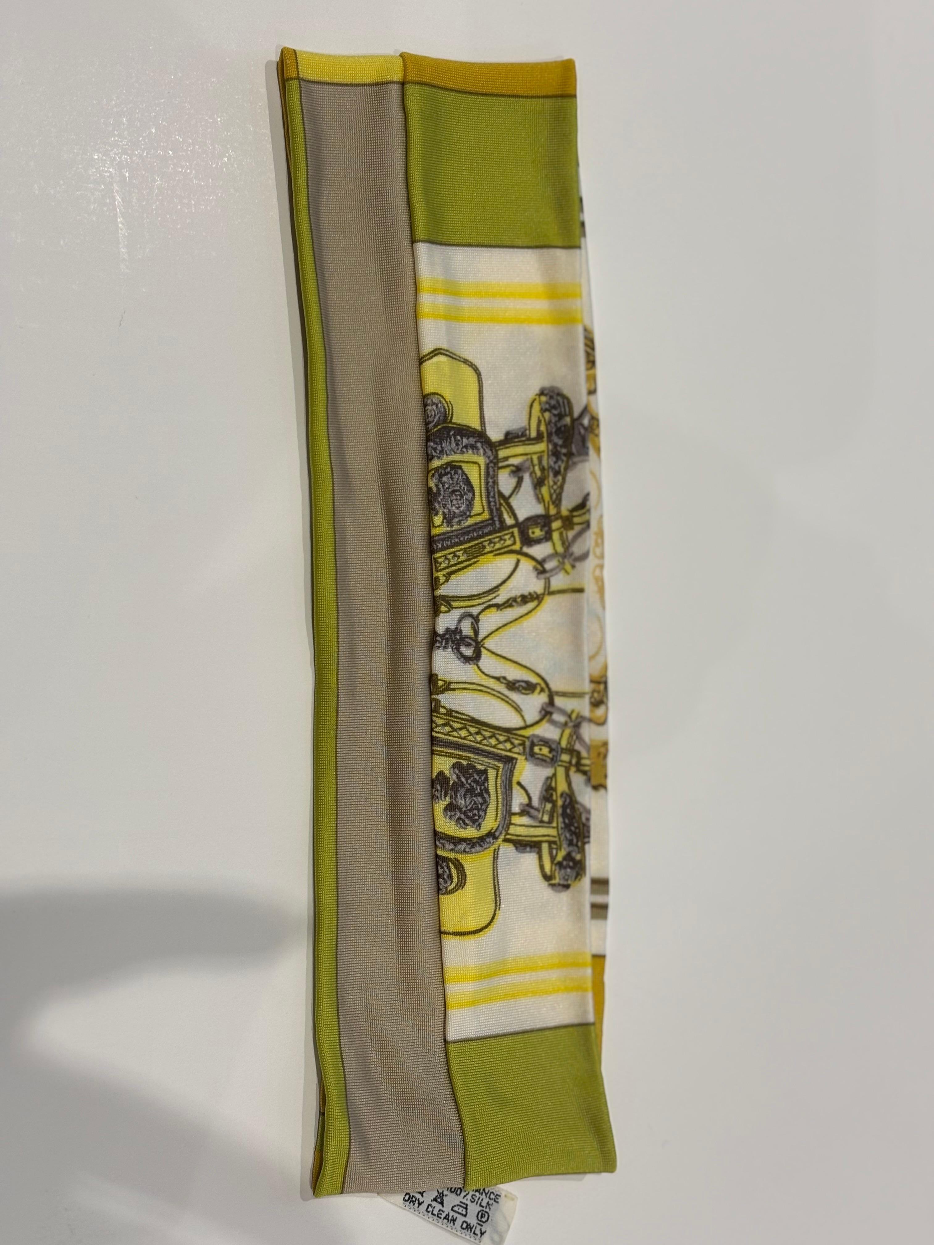 Cerchietto per capelli in seta Hermes 