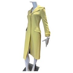 Dolce & Gabbana F/W 2019 Runway 100% Yellow Virgin Wool Size 38