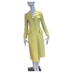 Dolce & Gabbana F/W 2019 Runway 100% Yellow Virgin Wool Size 38