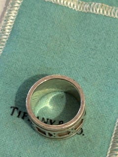 Tiffany & Co. 1837 Sterling Silver Atlas Ring 6.5-7