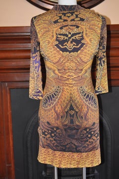 Roberto Cavalli 2009 Baroque Print Dress (42 ITL)