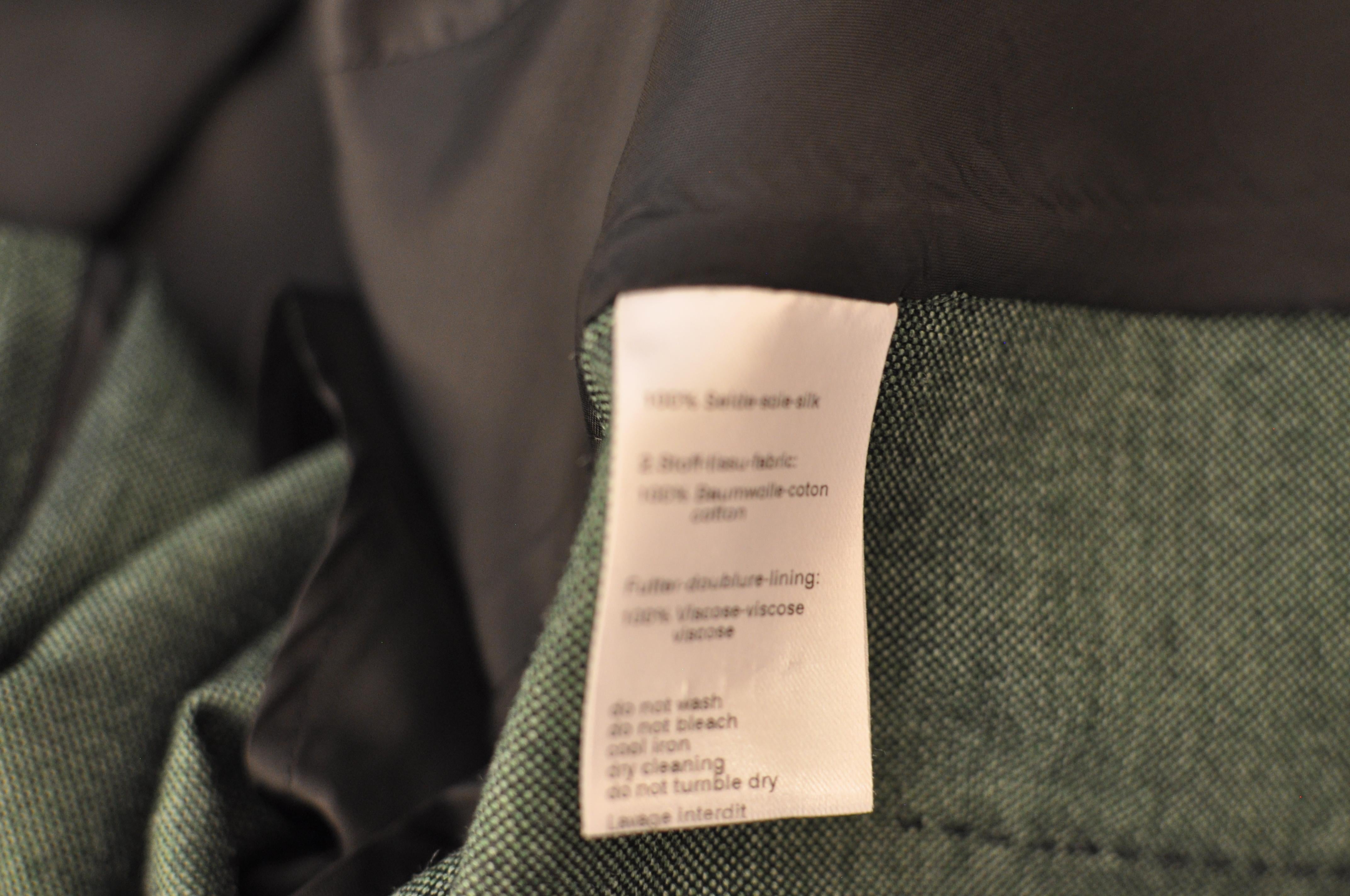 A.K.R.I.S Green Silk Weave Jacket/Blazer Size 14US 5