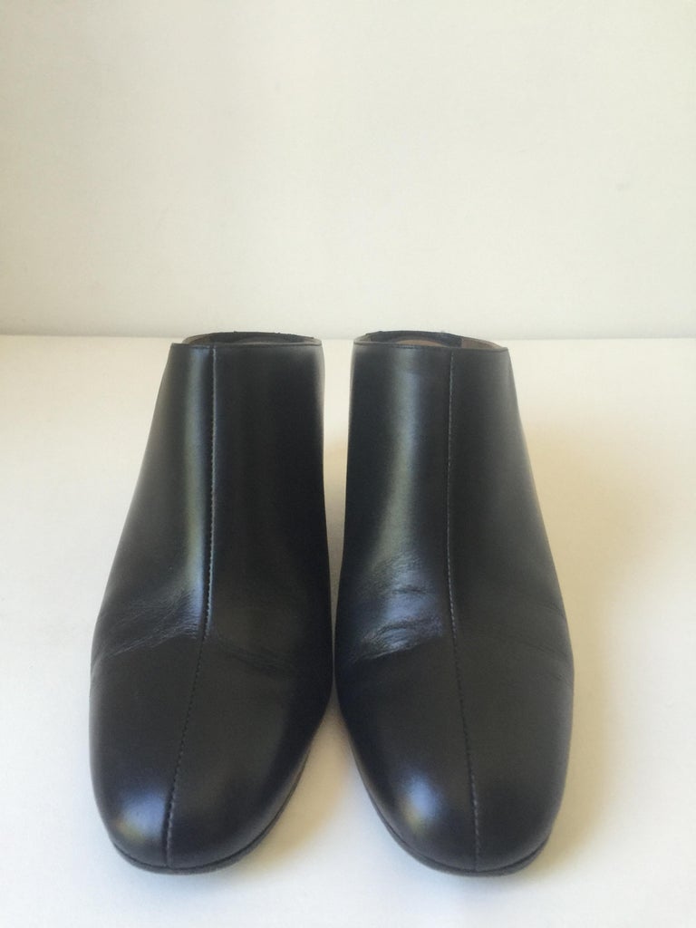 hermes leather clogs