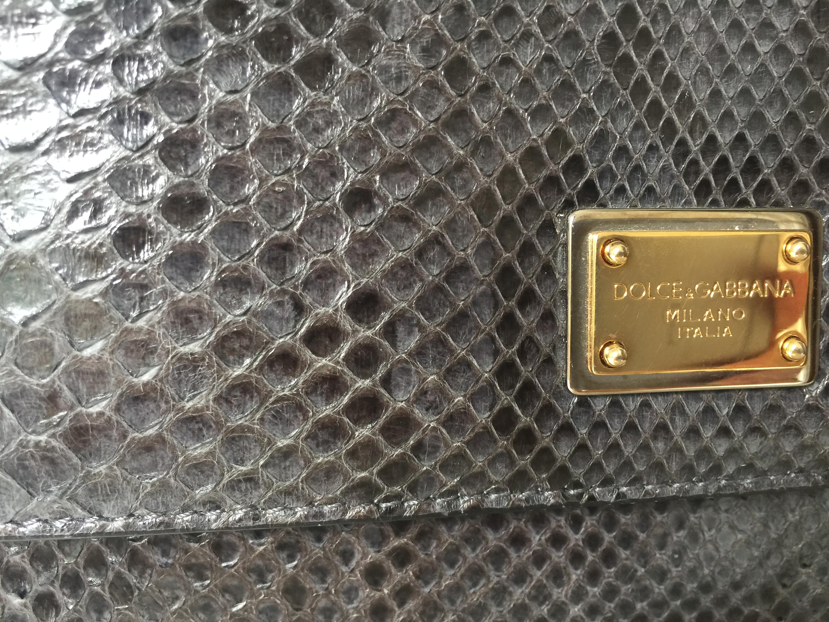 dolce gabbana python bag