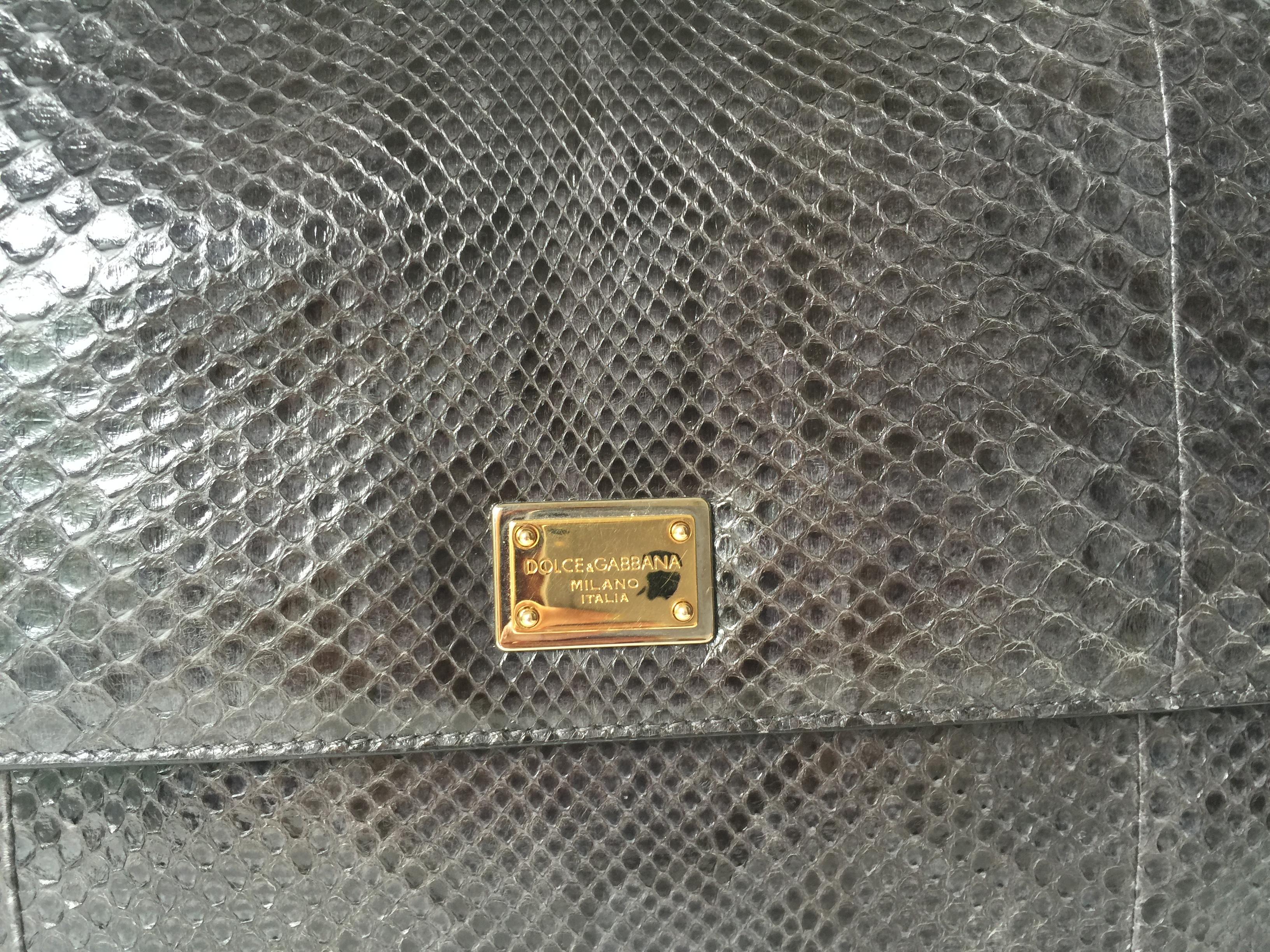 dolce and gabbana snakeskin bag