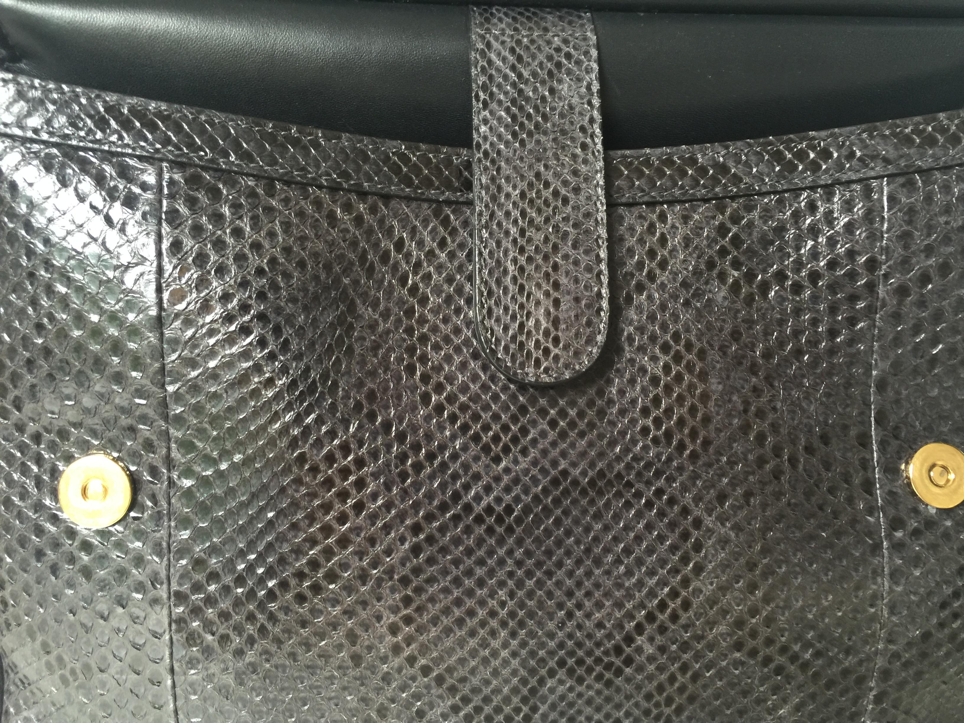 Dolce & Gabbana Python Miss Sicily Satchel In Excellent Condition In Port Hope, ON