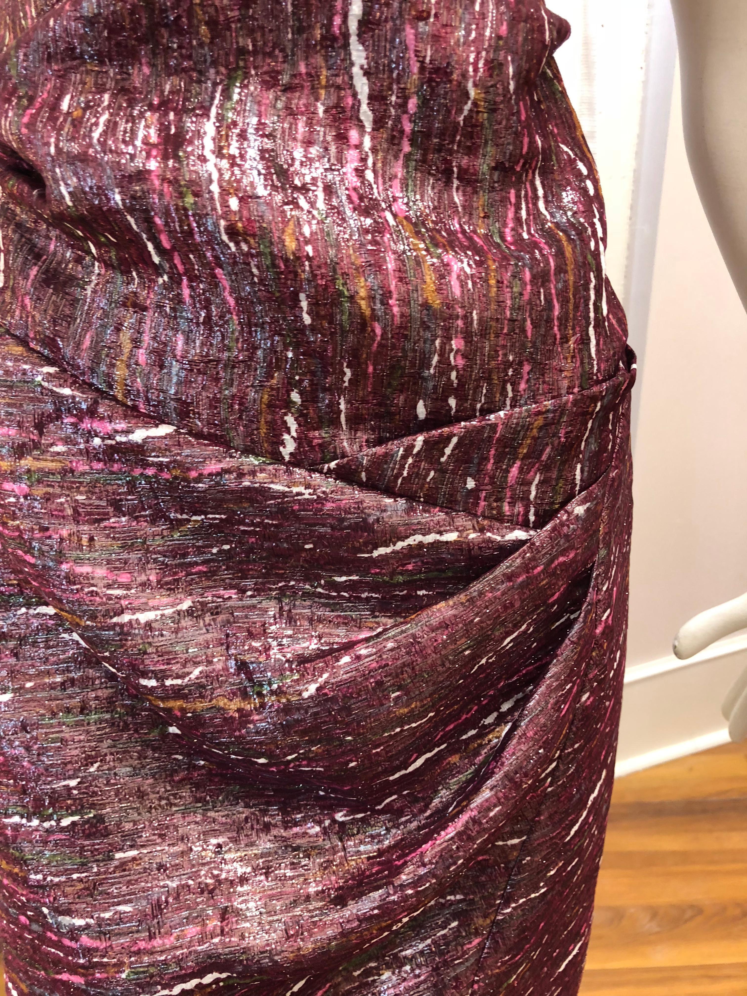 Black Ports 1961 Draped Shimmering Dress (2)