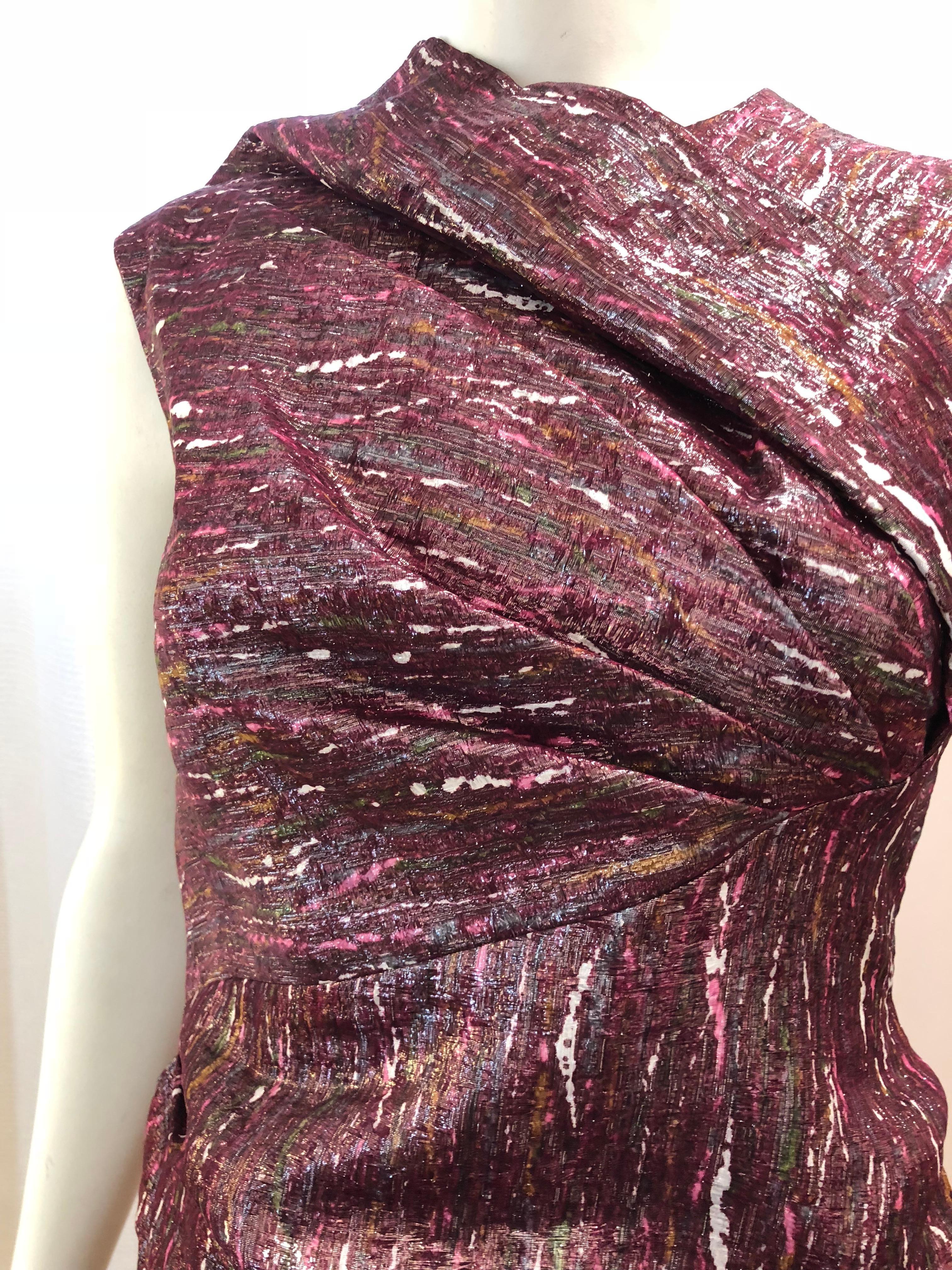 Ports 1961 Draped Shimmering Dress (2) In Excellent Condition In Port Hope, ON