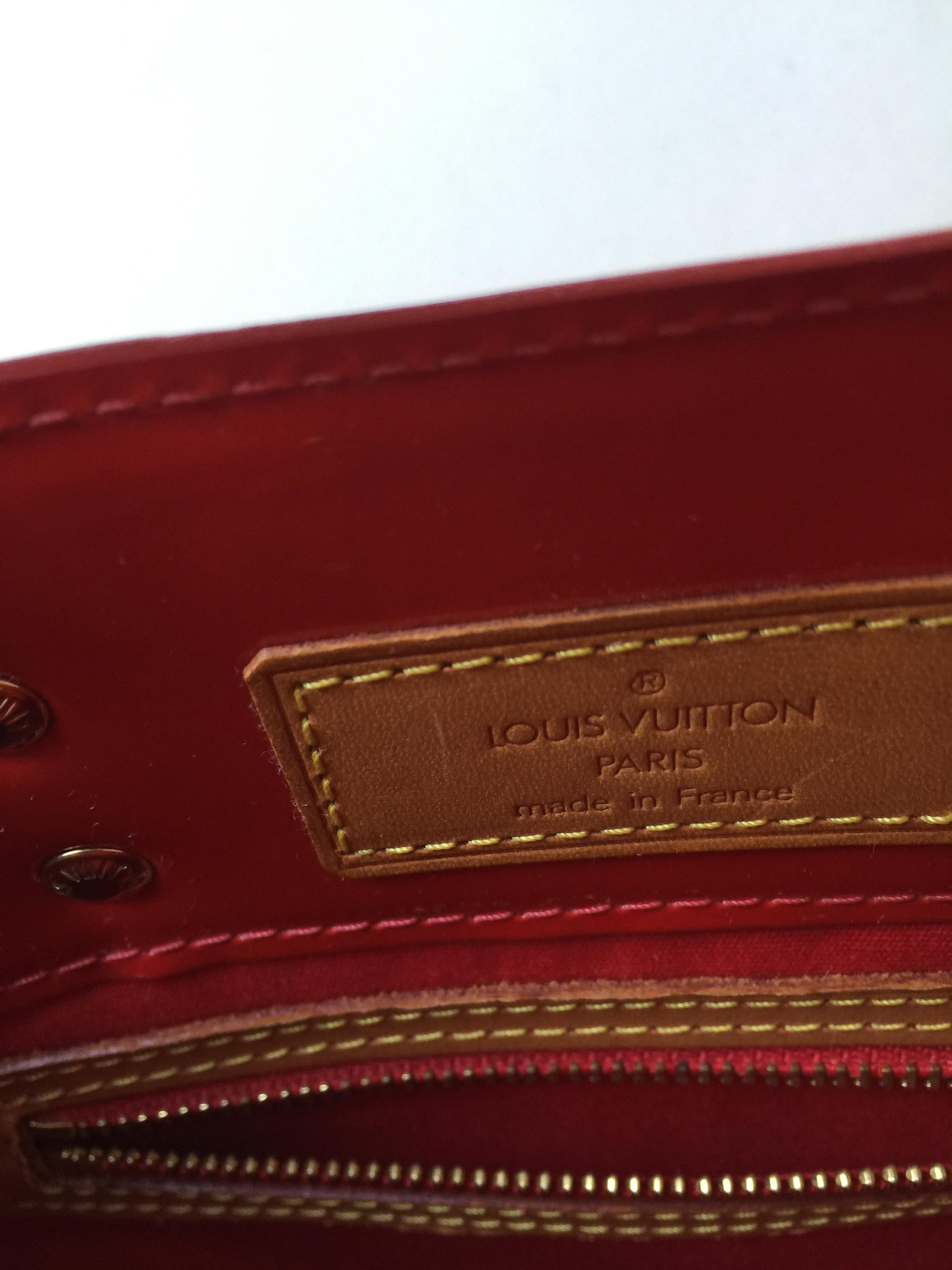 Women's Red Patent Louis vuitton mini Tote
