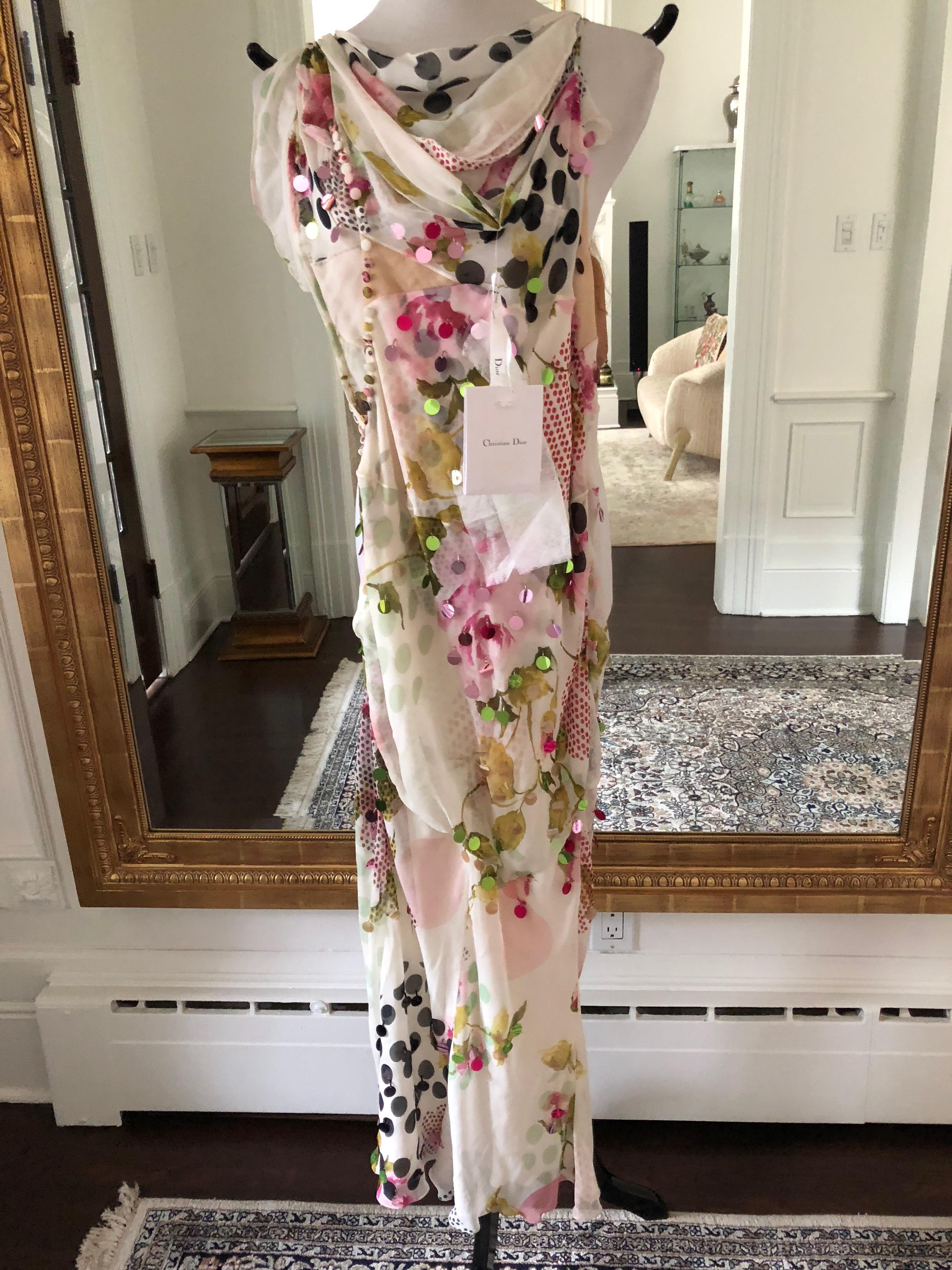 dior floral dress