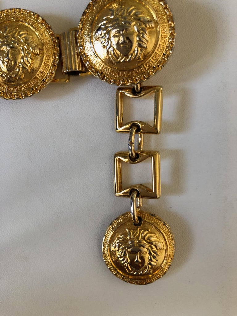 Gianni Versace Gold Medusa Belt at 1stDibs