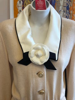 St John's Santana Knit Dress with Camelia, 1990s