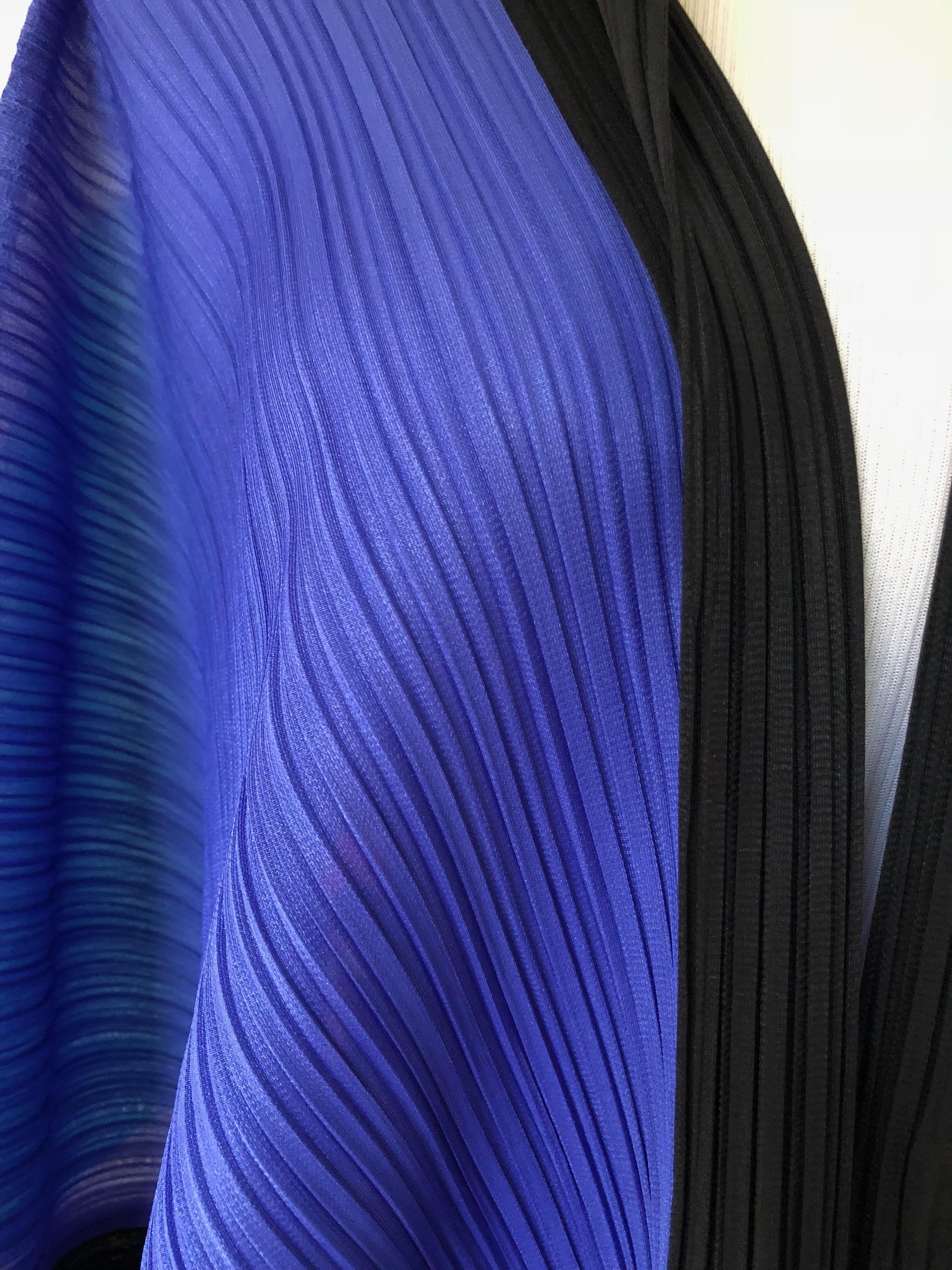 Black , Issey Miyake , IKKO TANAKA, Pleats Kimono Jacket