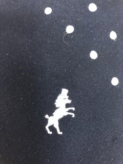 1970s Elsa Schiaparelli Navy Blue Tie