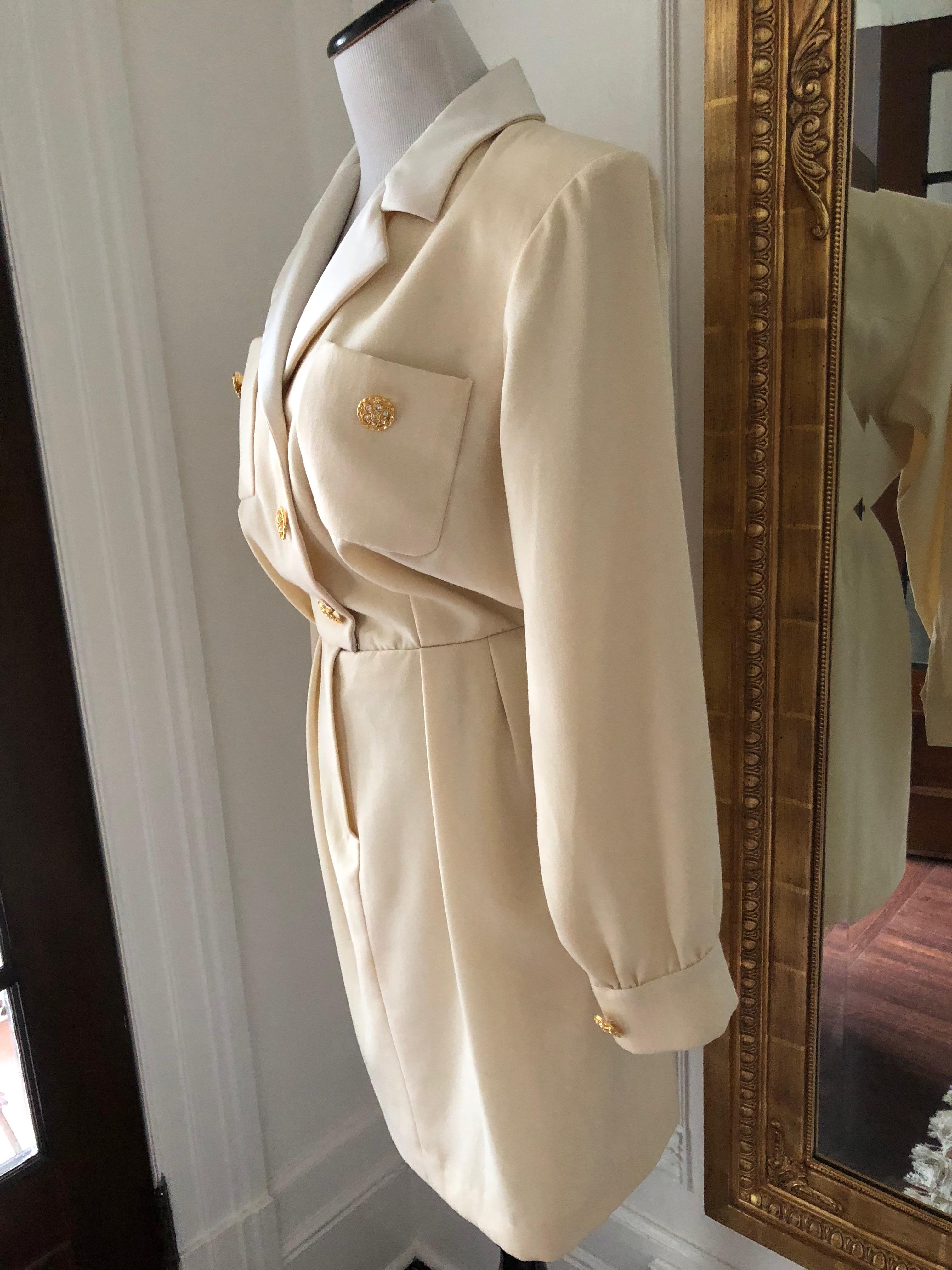 Brown Vintage Yves Saint Laurent Dress
