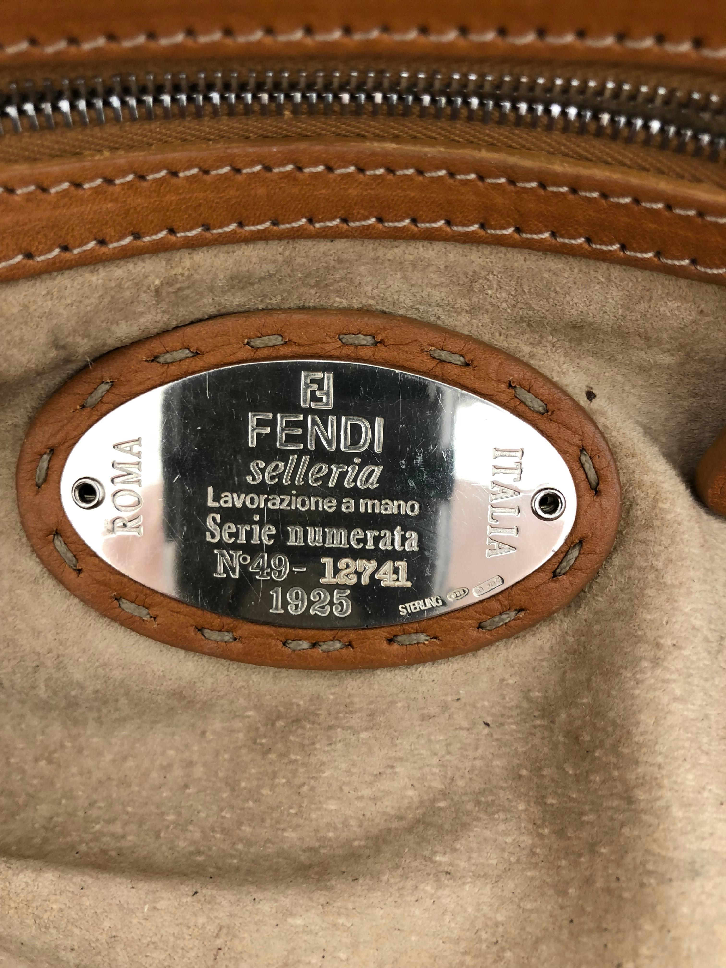 Taschen Businesstaschen Fendi Leather Business Bag 