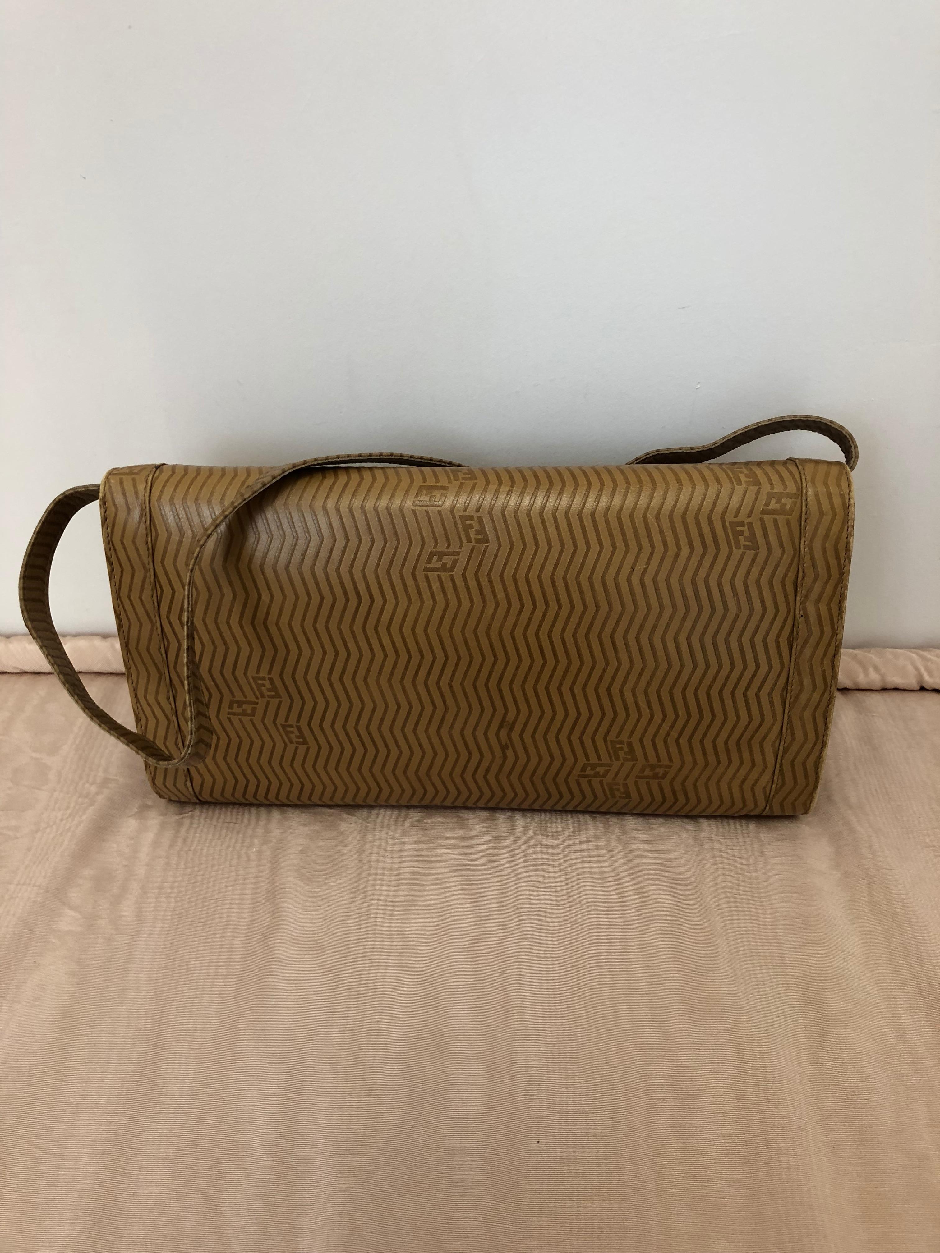Unique and Rare Fendi Cross Body Clutch, 1990s  In Excellent Condition In Port Hope, ON