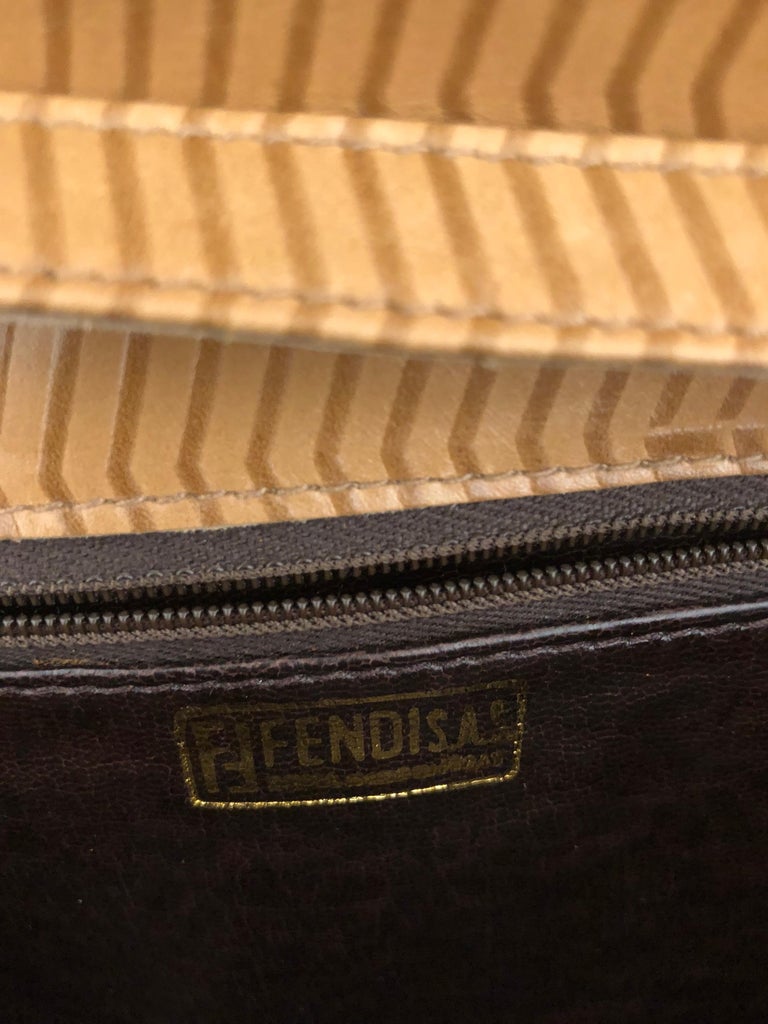 Unique and Rare Fendi Cross Body Clutch, 1990s For Sale at 1stDibs