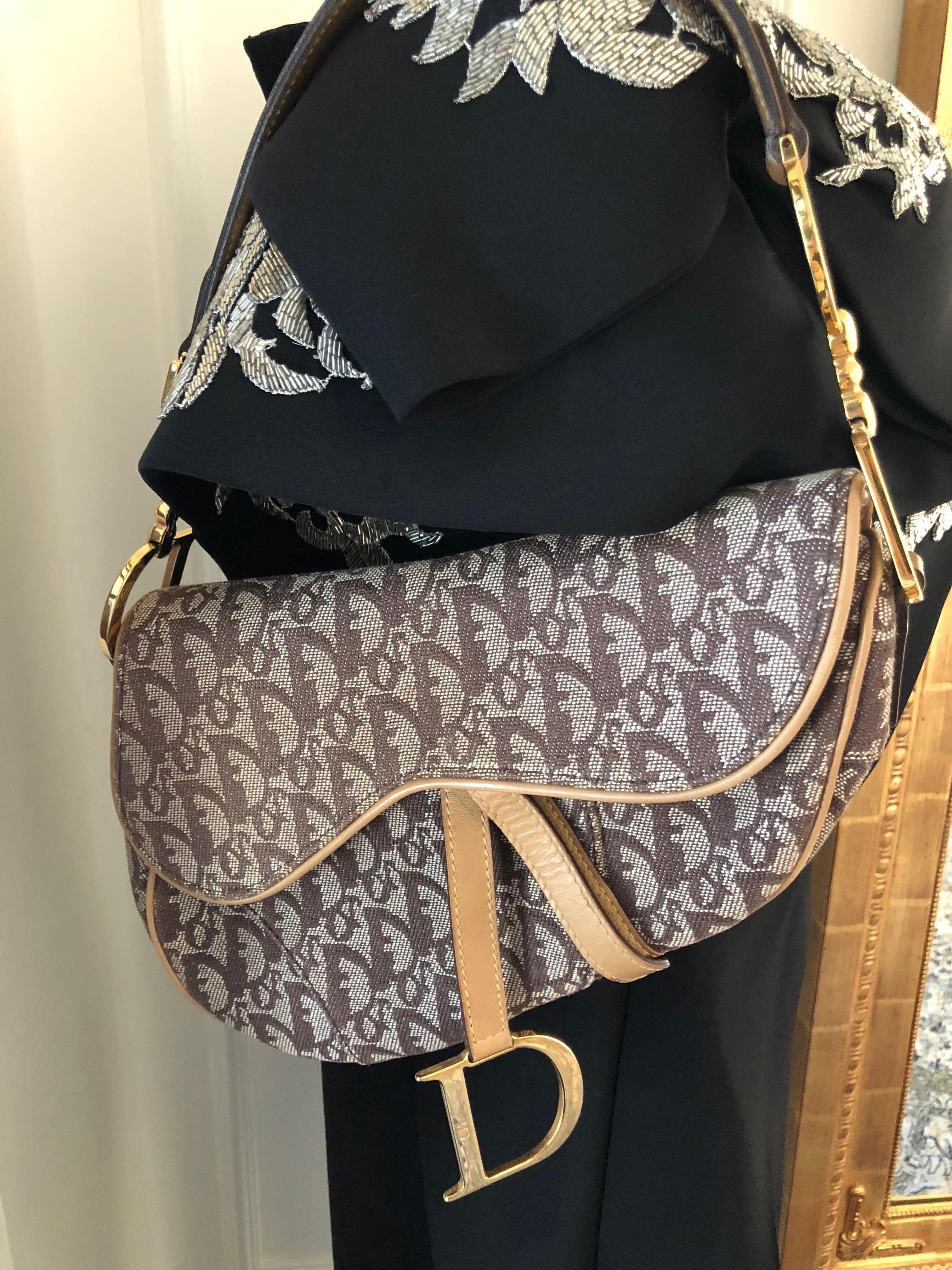 Christian Dior Diorissimo Saddle Bag In Good Condition In Port Hope, ON