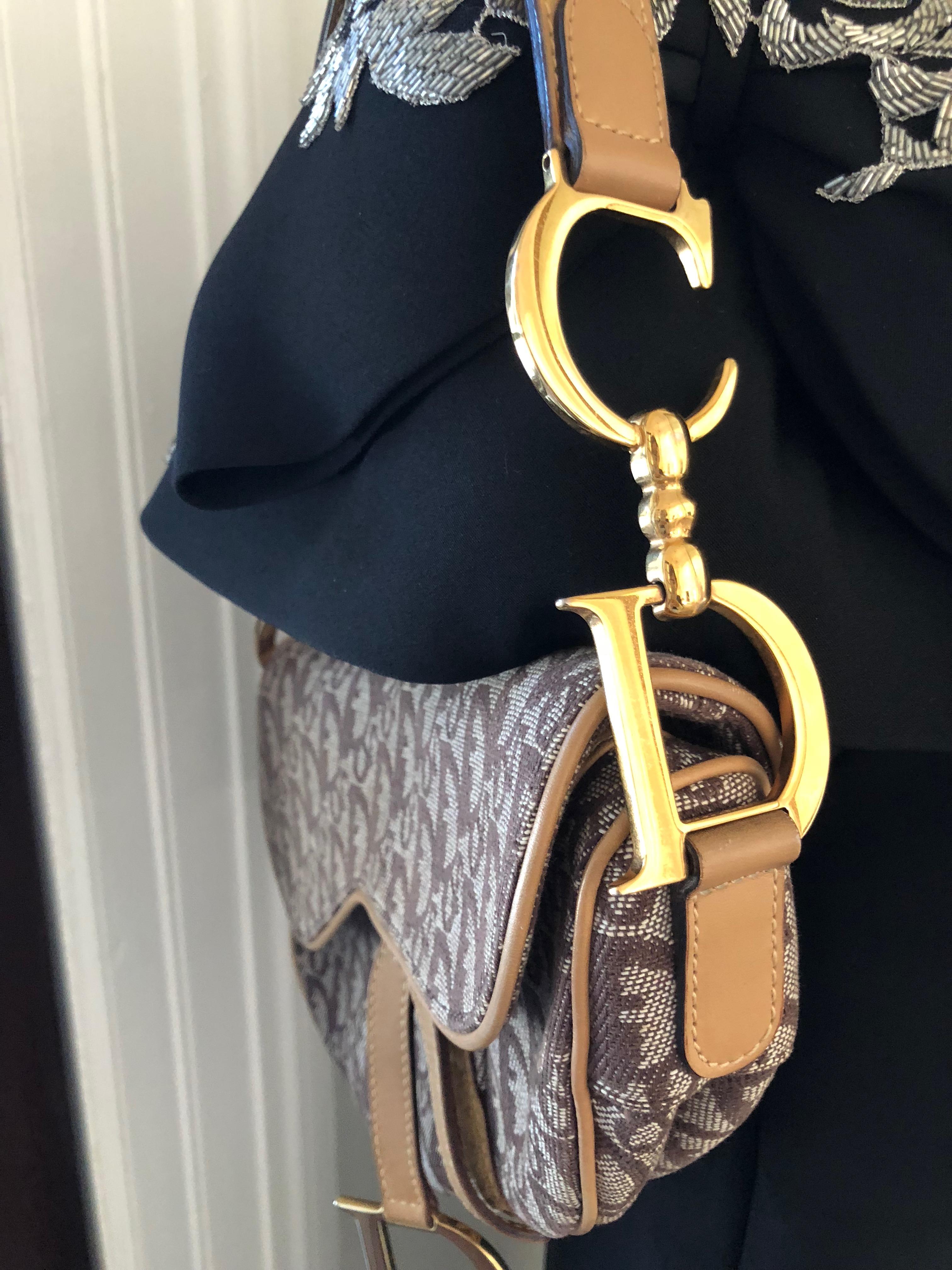 Women's Christian Dior Diorissimo Saddle Bag