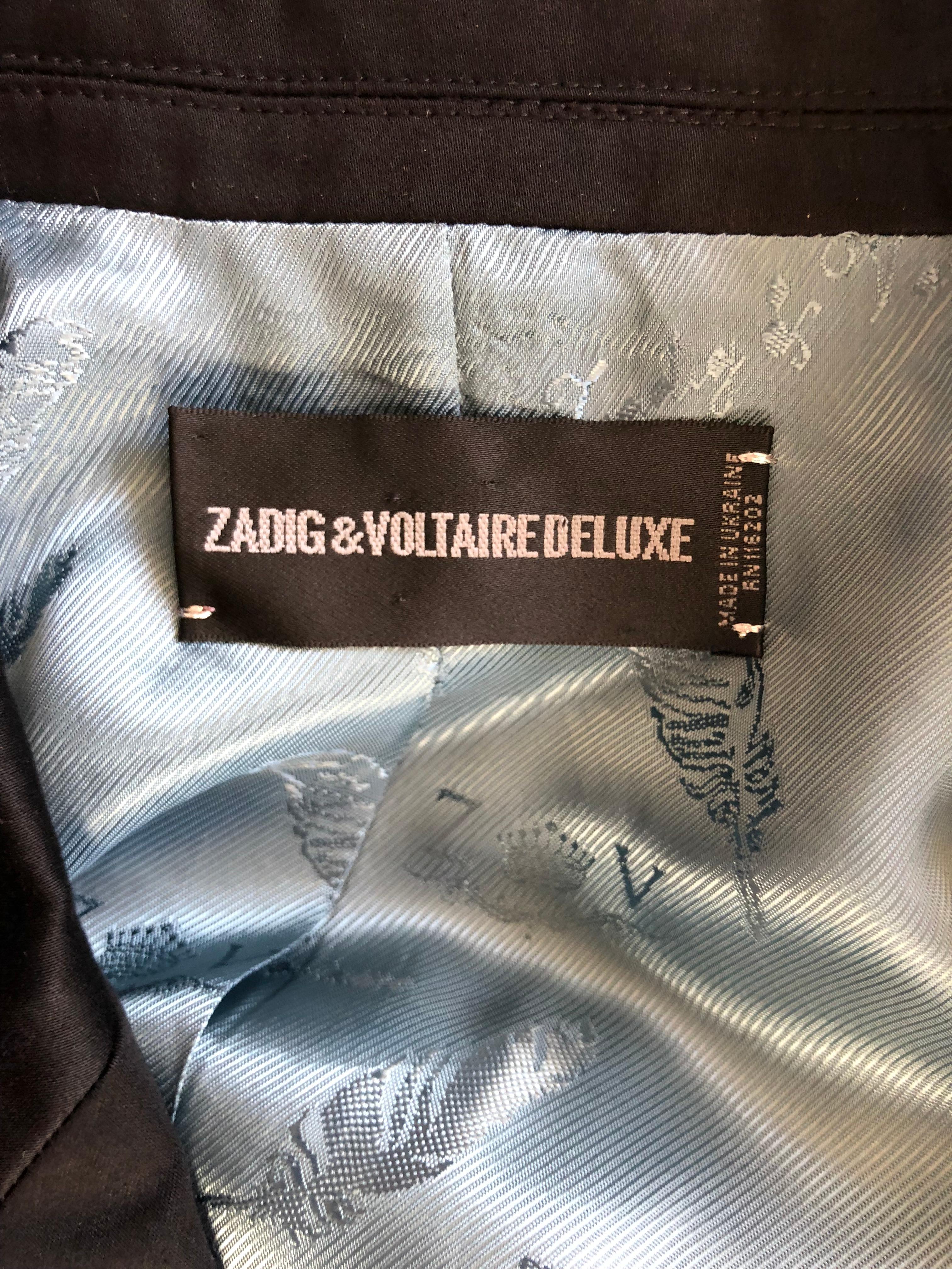 Zadig & Voltaire Deluxe Tuxedo Jacket  In Excellent Condition In Port Hope, ON