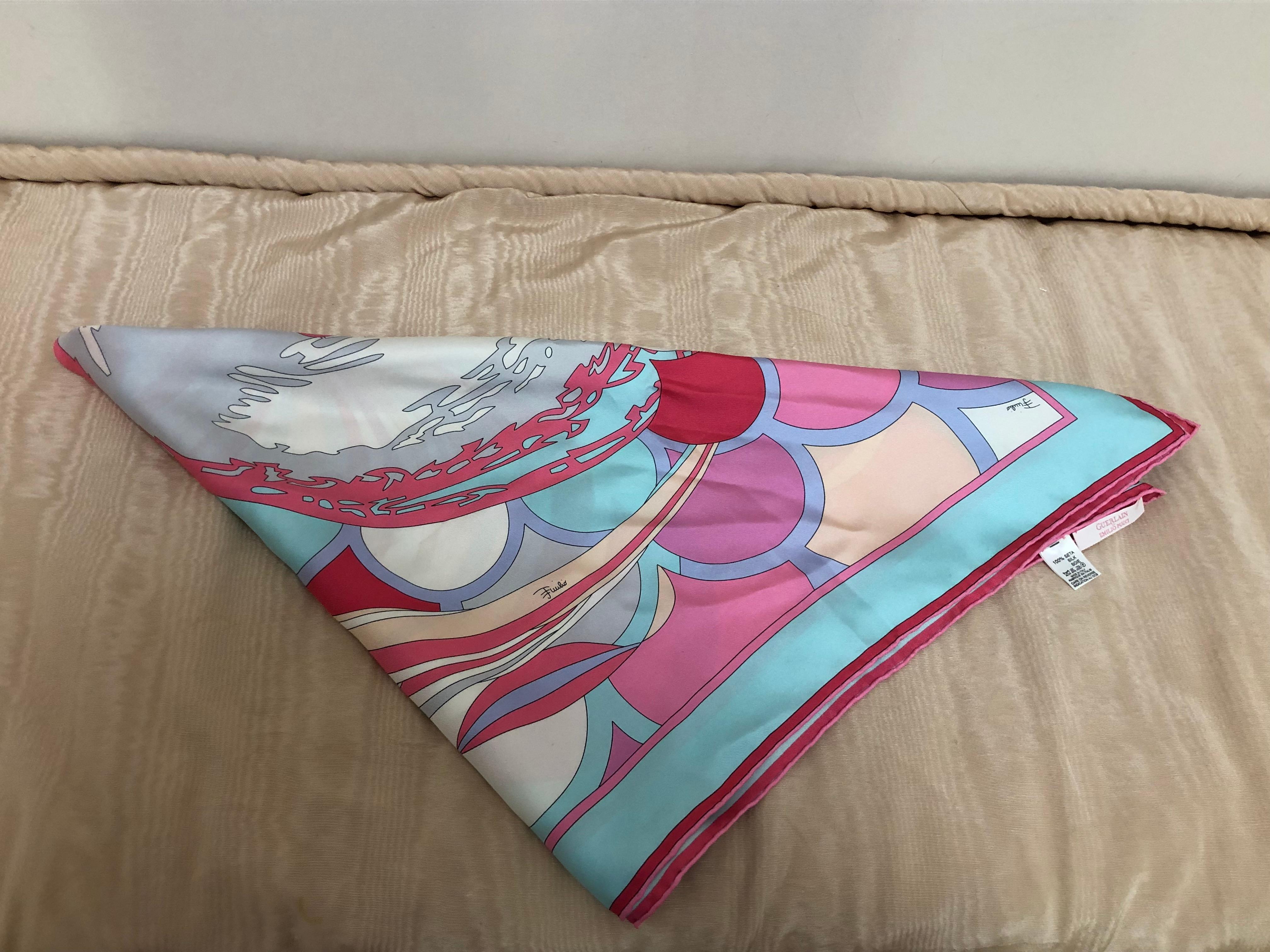 2007 Emilio Pucci for Guerlain Silk Scarf Limited Edition 34