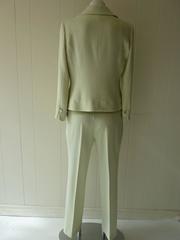 Exceptional Agnona Mint Green Three-Piece Pant Suit with Cashmere Top