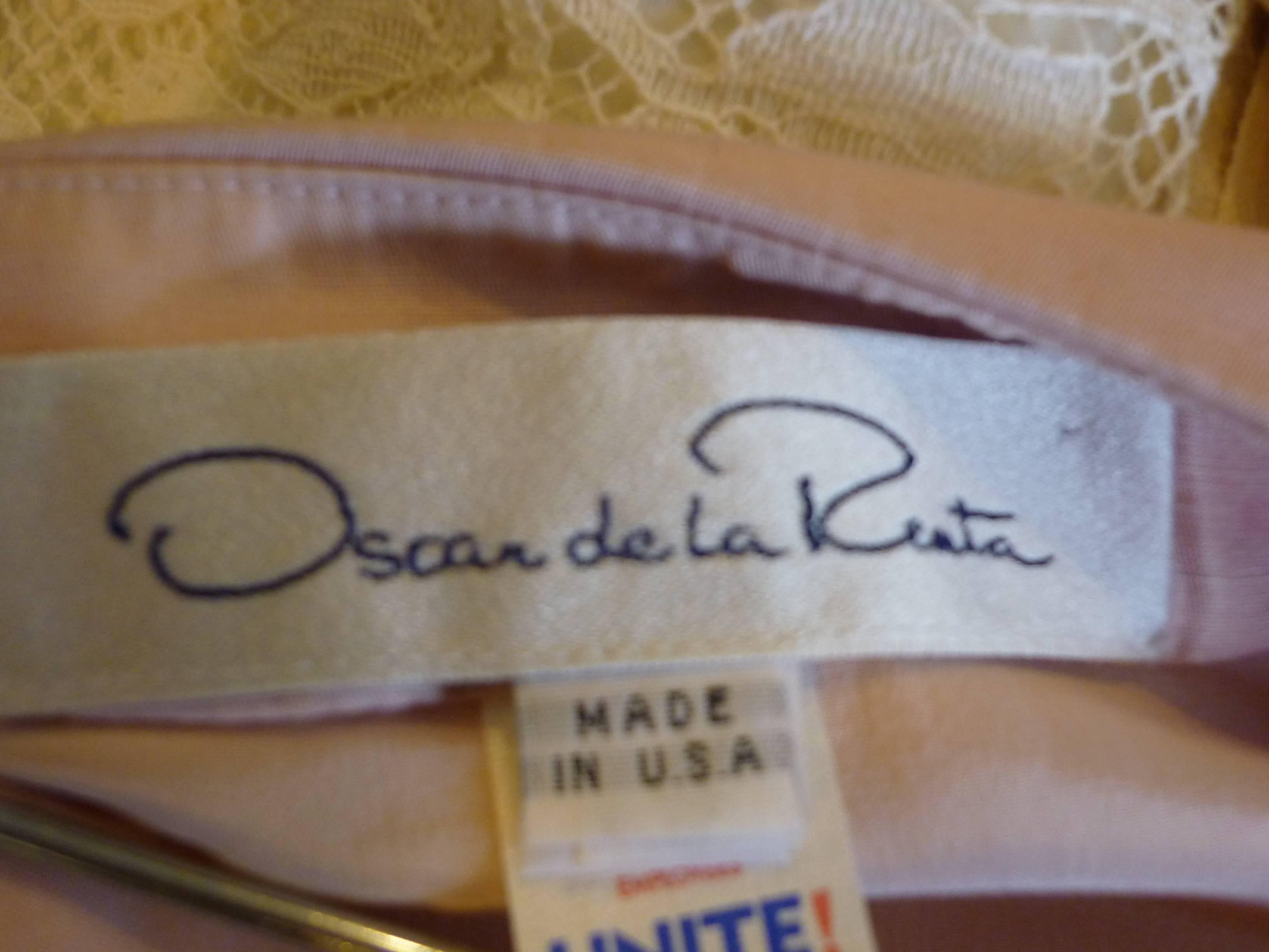 Women's , Beautiful 1990s Beaded Raw Silk Embroidered Oscar de la Renta Skirt (4-6)