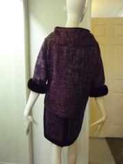 Luxurious J.Mendel Boucle Dress and Mink Trimmed Jacket (US 4)