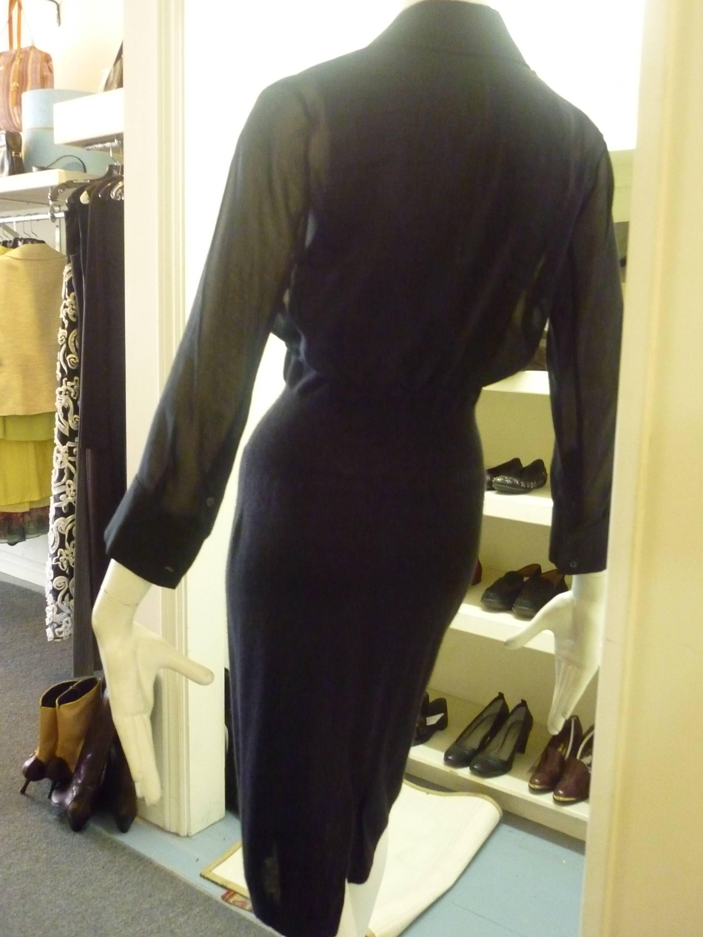 Black Alexander McQueen Sleeveless Cashmere Dress with Bolero