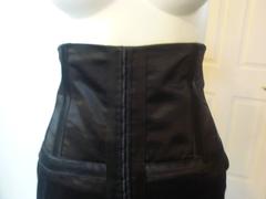 McQ by Alexander McQueen Black High-Waist Corset Skirt