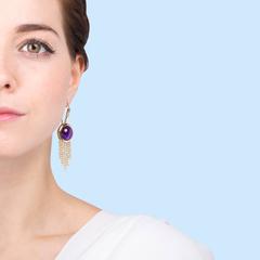Mateo/Brown Amethysts Earrings