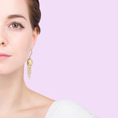 Mateo/Brown Lemon Quartz Earrings