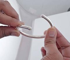 Mateo/Brown Tubo Bracelet Rose Gold and Amethyst