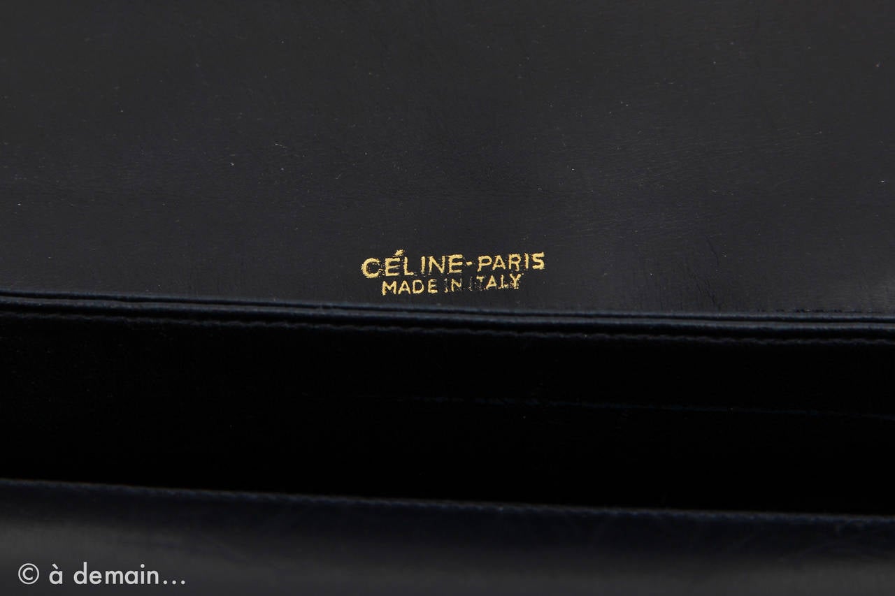 Celine blue Handbag from the 1960s 1