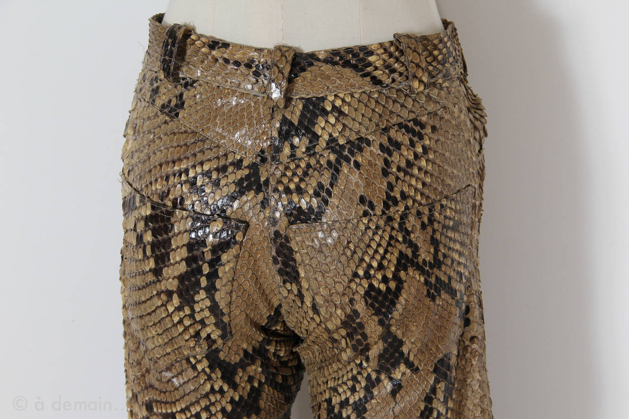 Junko Shimada Python Pants In Good Condition In Paris, IDF