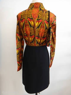 2003 Prada Seventies Style Set with a skirt, a shirt and the matching little bag