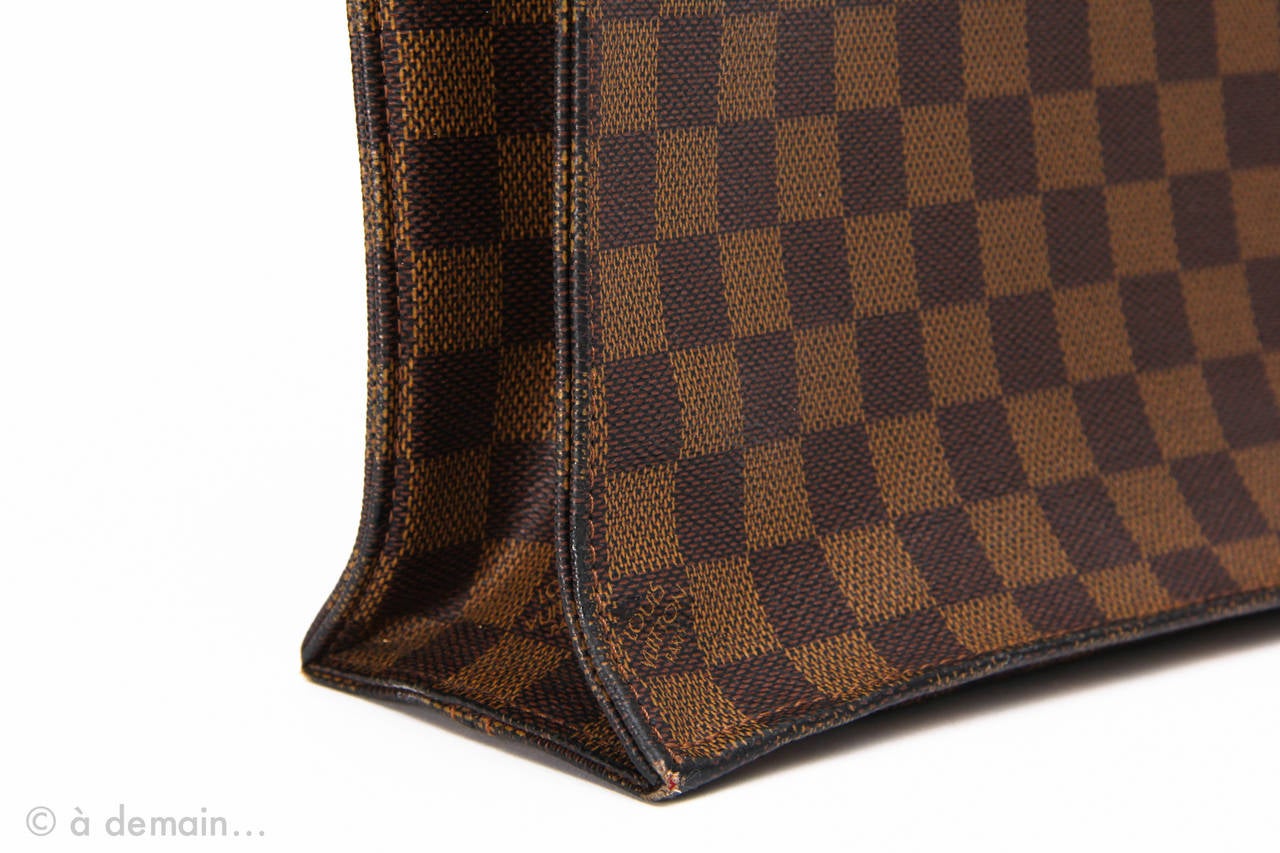 Checked pattern Louis Vuitton Handbag basket In Excellent Condition In Paris, IDF