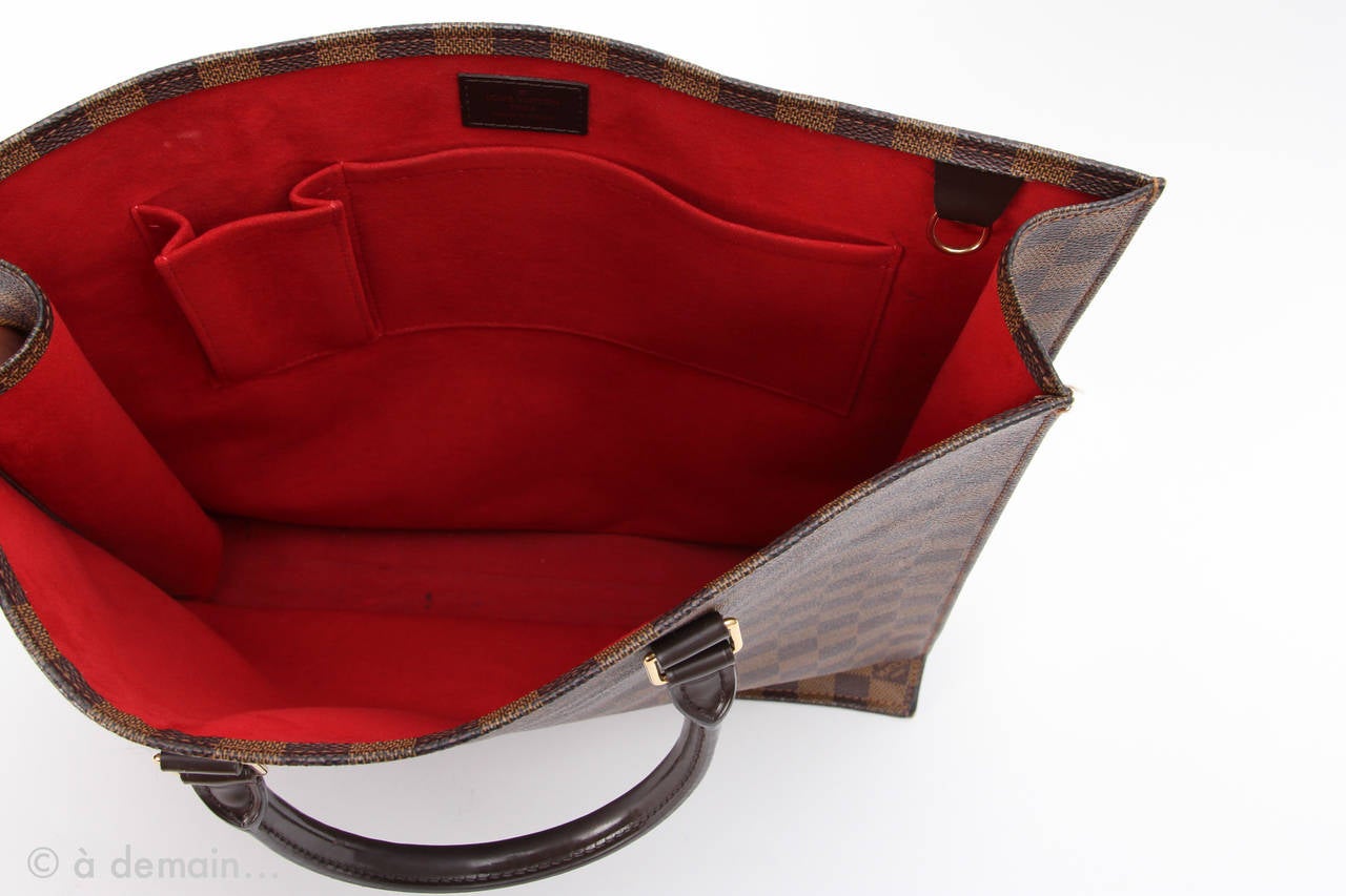 Checked pattern Louis Vuitton Handbag basket 2