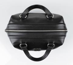CHANEL Black Calf Leather "Country Ride" Bowler Doctor Satchel Handbag Rare