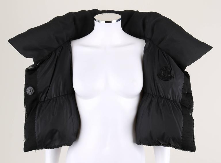 MONCLER 2008 Gamme Rouge Gaimbattista Valli Black Beaded Silk Down Jacket 2  NWT For Sale at 1stDibs | moncler 2008 collection