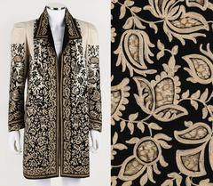 COUTURE c.1910's Edwardian Museum Piece Embroidered Cutwork Lace Jacket Coat