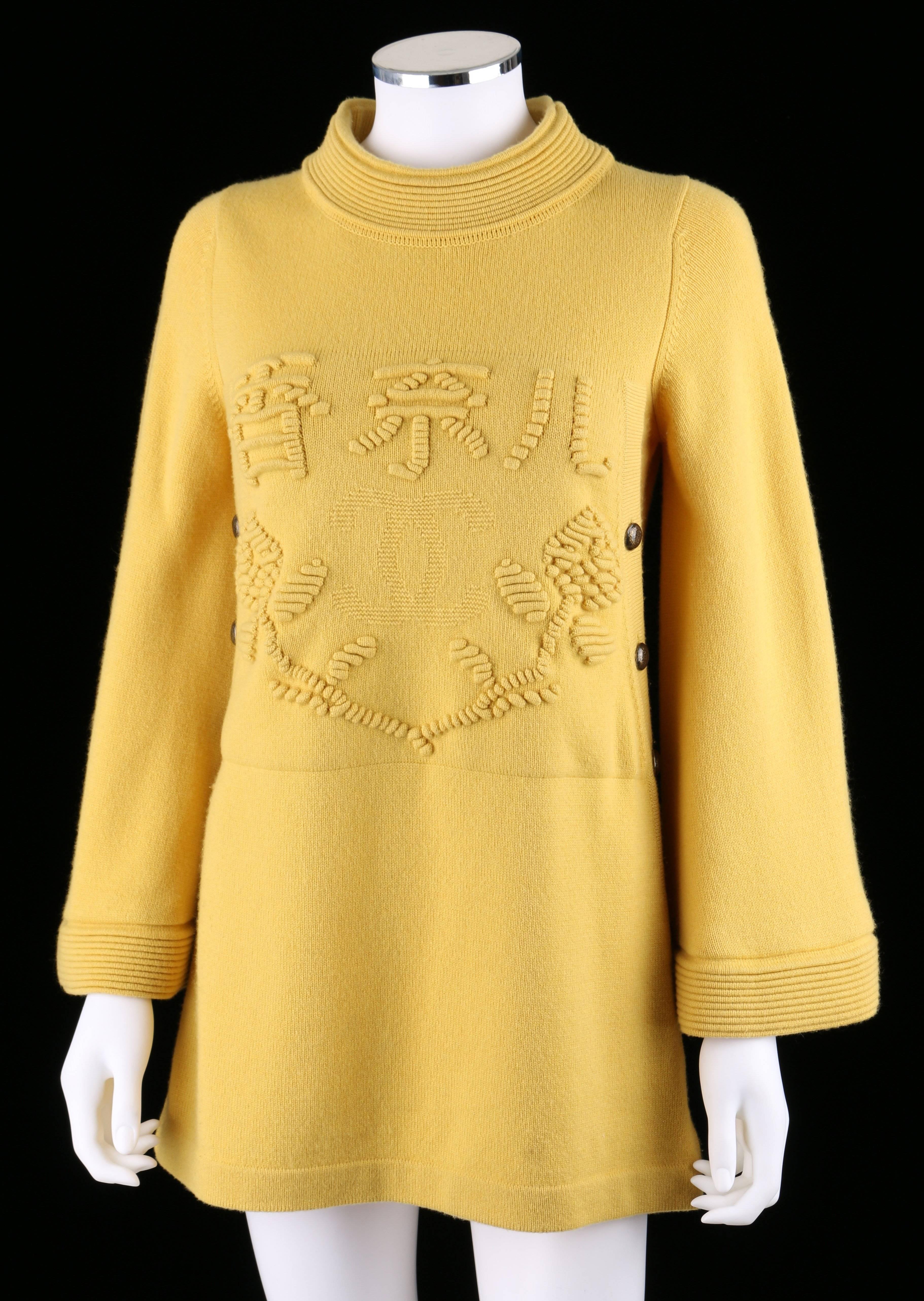 yellow sweater dress