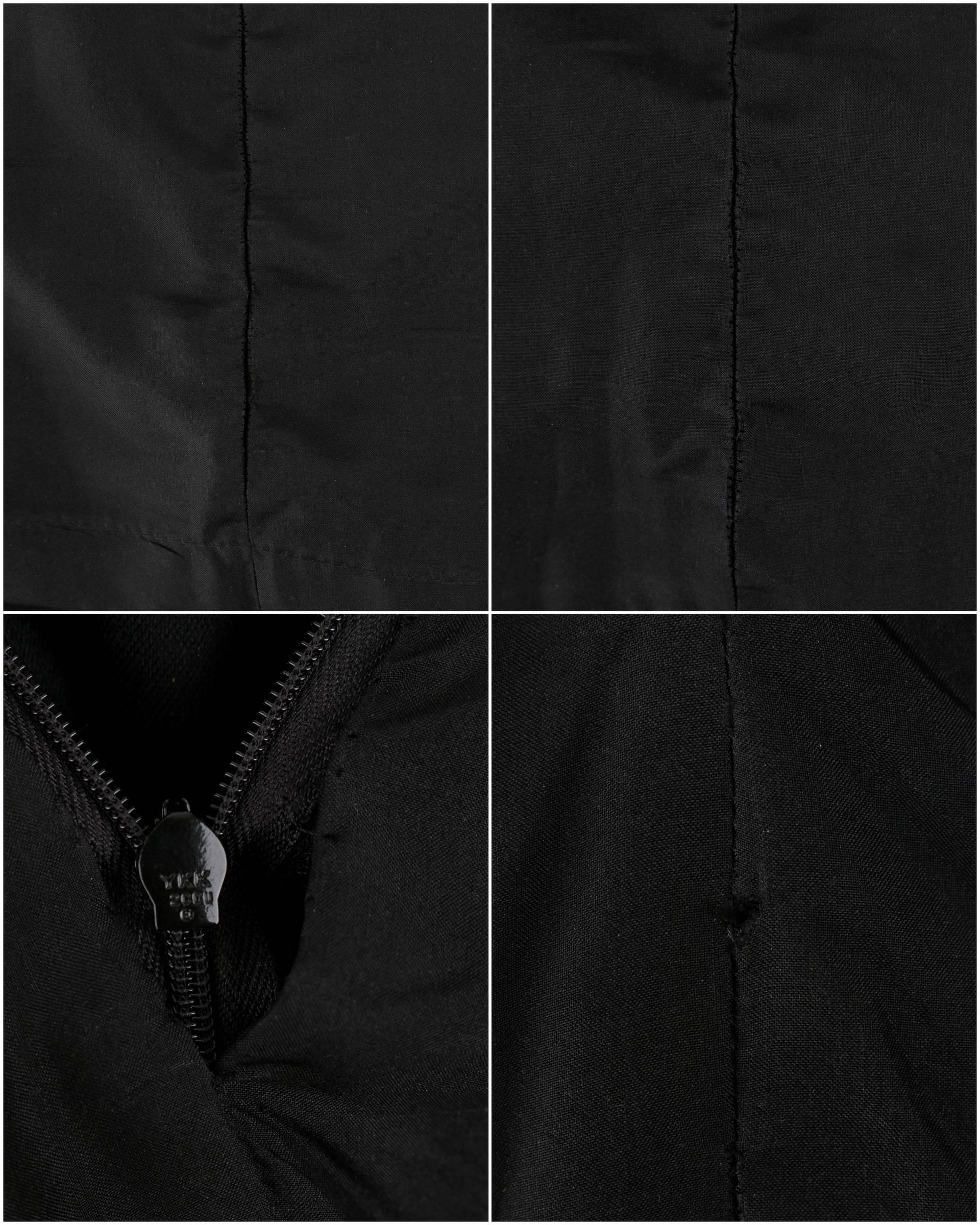 CHANEL PARIS-BYZANCE 11A Black Wool Short Sleeve Gripoix Button Dress Sz 36 For Sale 3
