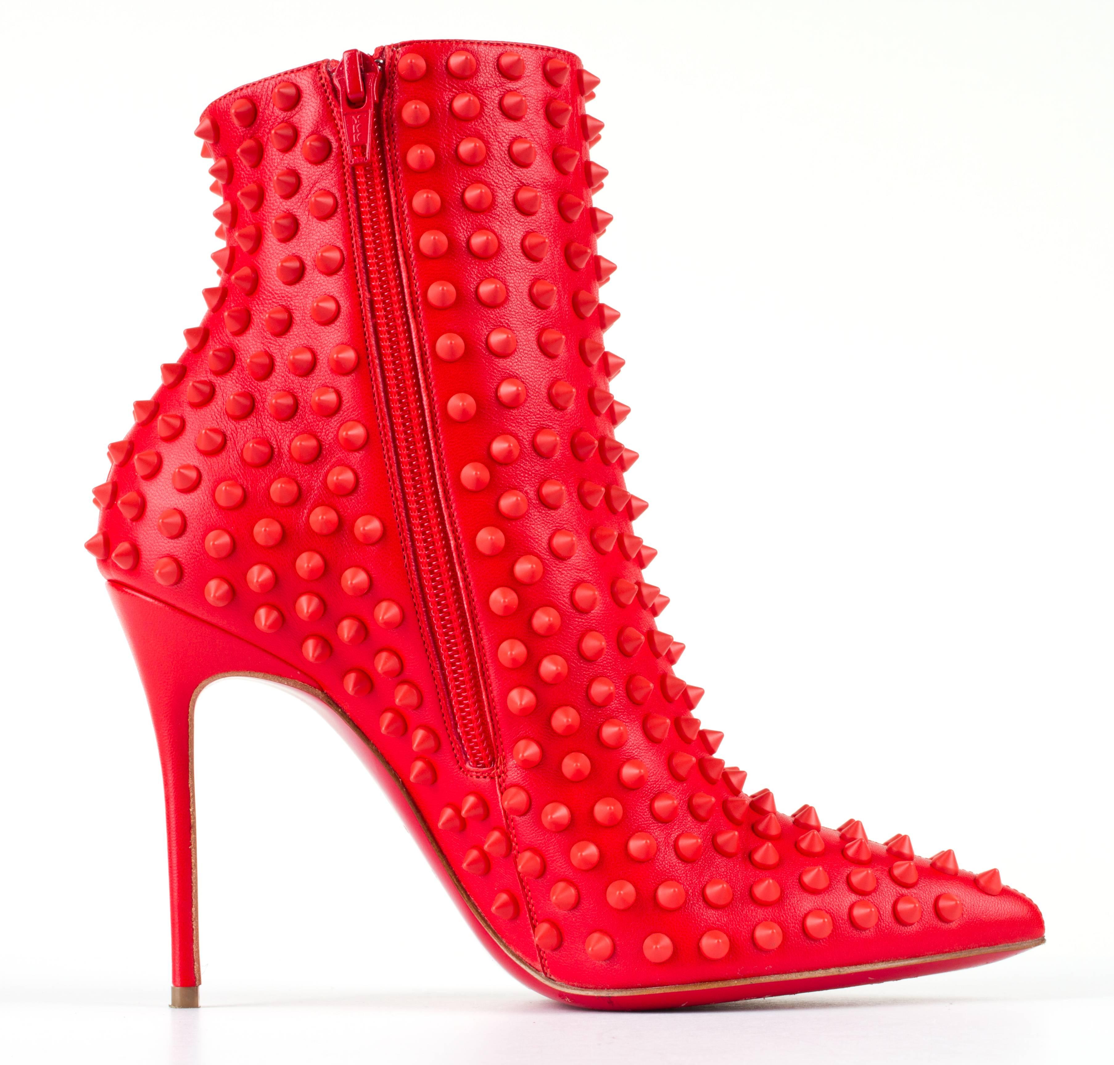 red christian louboutin heels