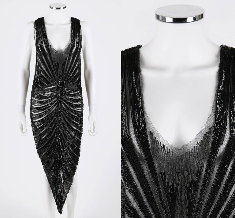 1920s drop waist evening dress