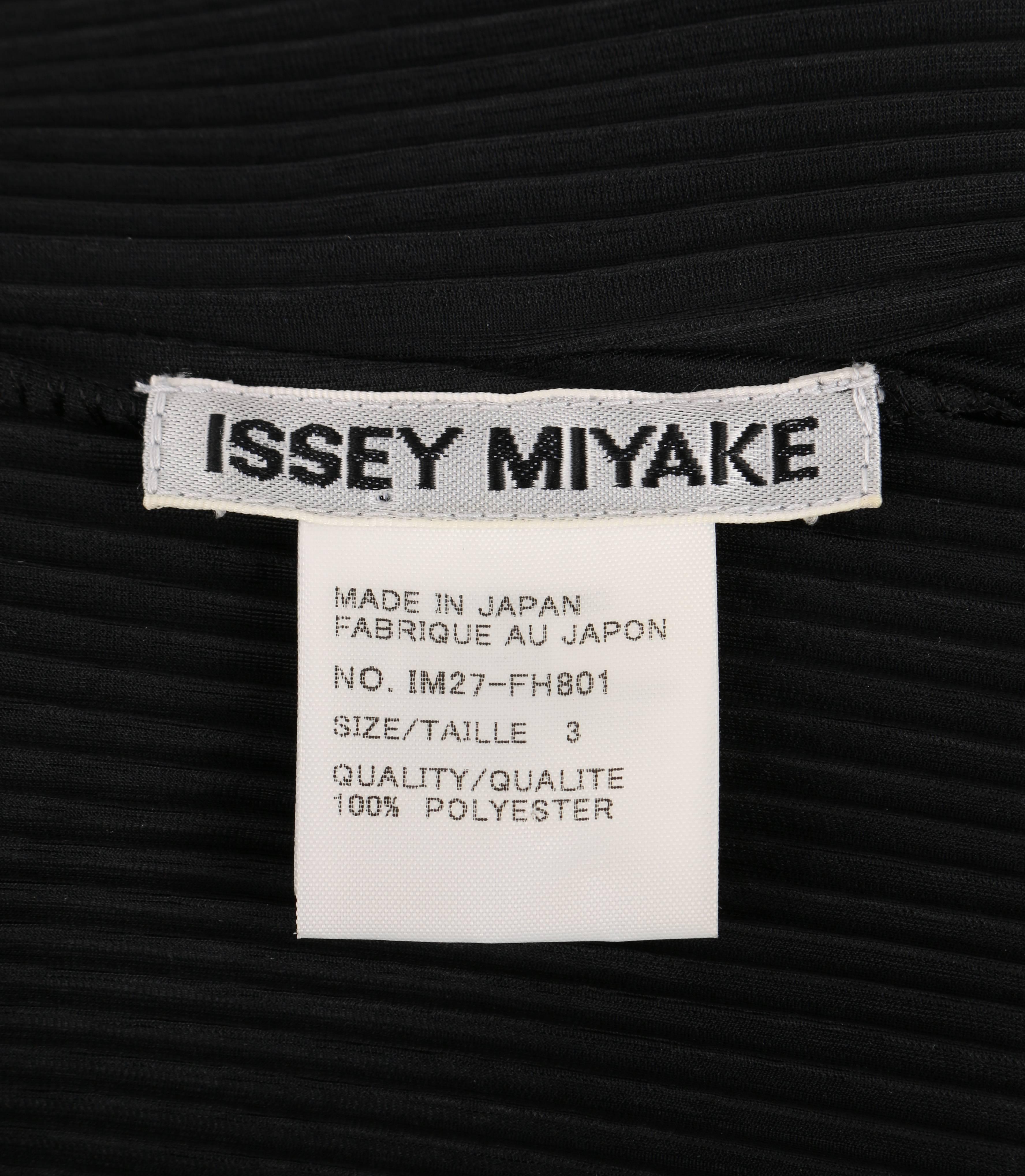 ISSEY MIYAKE Black Halter Full Length Evening Dress Streamer Wrap Scarf Size 3 3