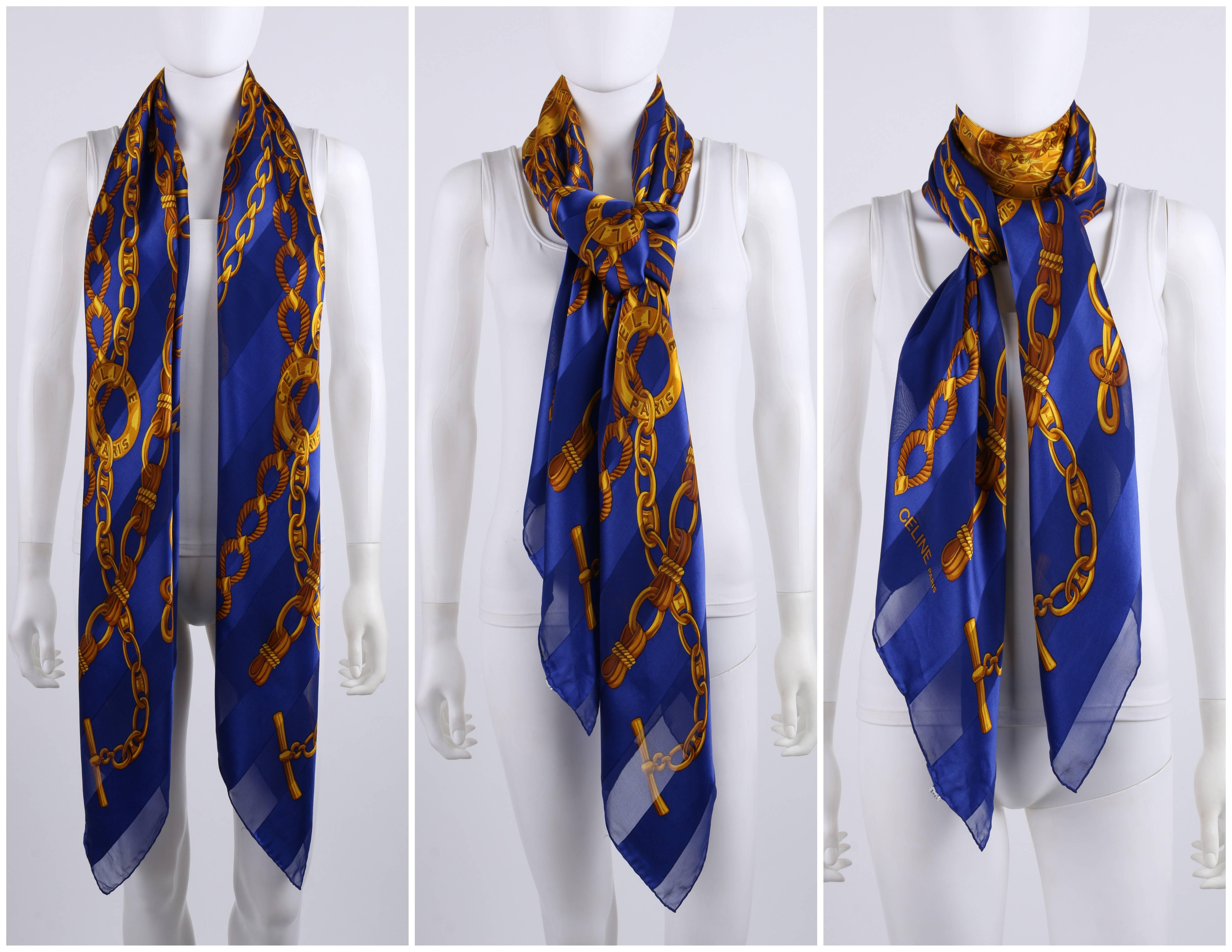 celine silk scarf
